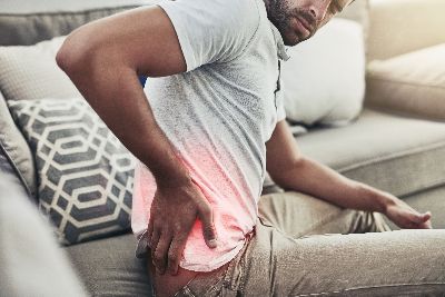 Man with low back pain in Leesburg